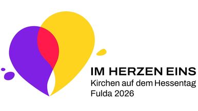 „Im Herzen eins“: Das Hessentagsmotto kommt auch in einem gemeinsamen Logo zum Ausdruck – ein Symbol des Miteinanders. 
